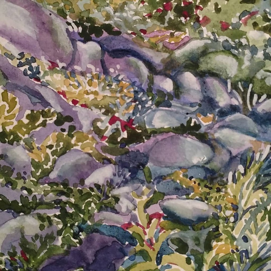 Bee Branch-Creekside Rockscape&nbsp;Watercolors